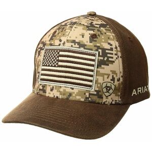 Ariat Brown Camo Flag Cap